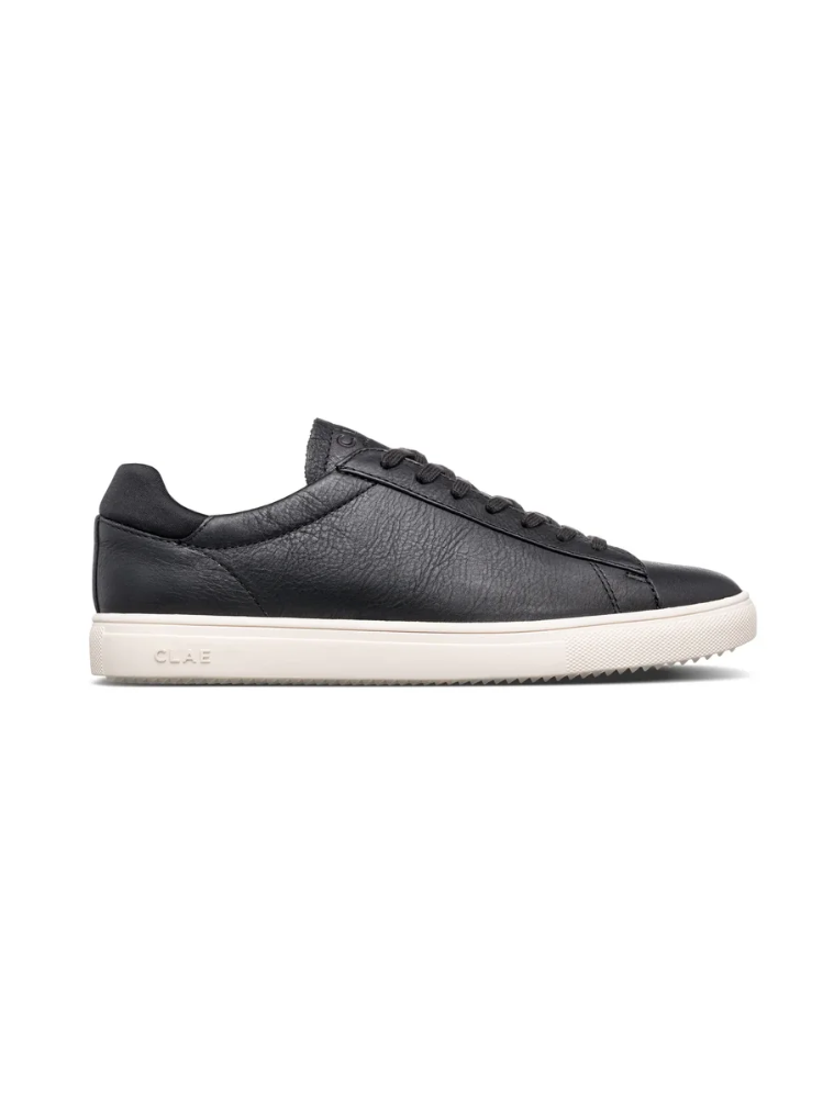 CLAE BRADLEY ESSENTIALS BLACK MILLED LEATHER