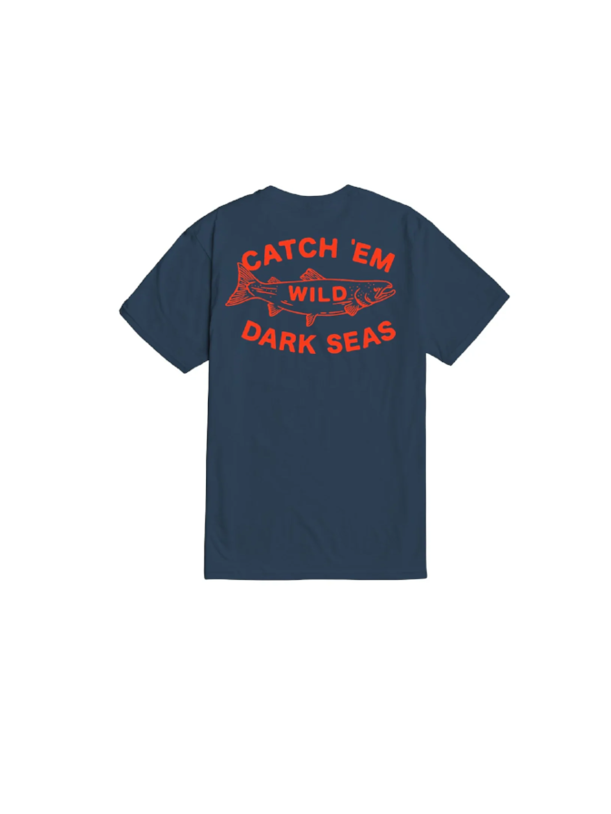 DARK SEAS CATCH 'EM PREMIUM T-SHIRT BLUE JEAN