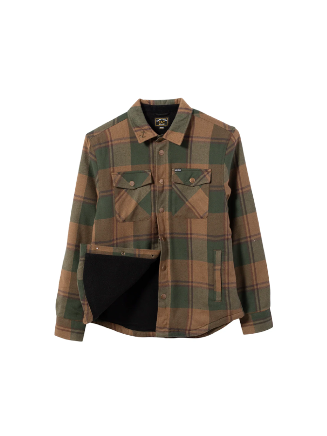 DARK SEAS BARRACKS FLANNEL JACKET GREEN 