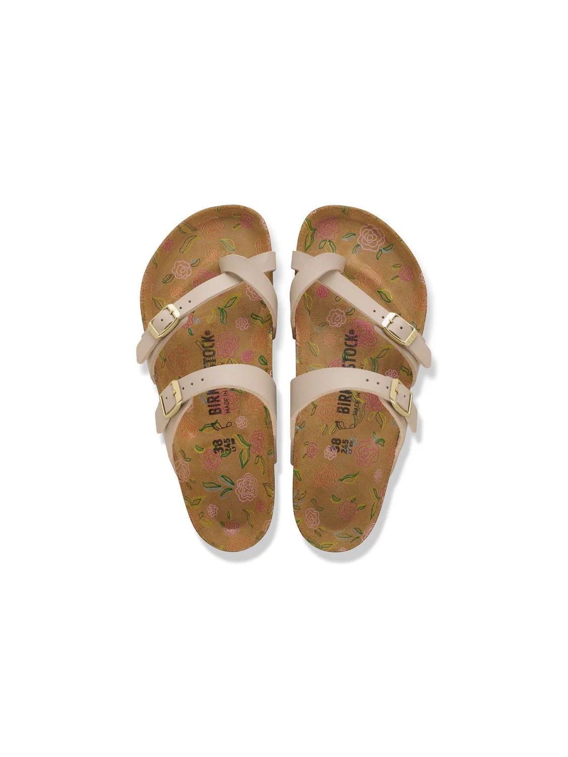 BIRKENSTOCK MAYARI BIRKO-FLOR SANDCASTLE PRINT 