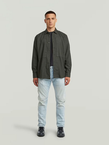 G-STAR PANELED POCKET REGULAR SHIRT ASFALT GREY 