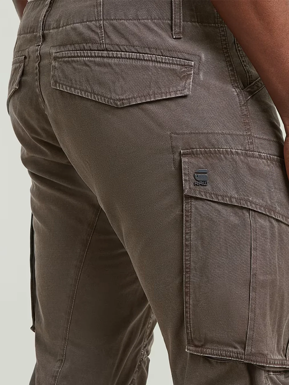 G-STAR ROVIC ZIP 3D REGULAR TAPERED PANT JAVA/ELEPHANT SKIN