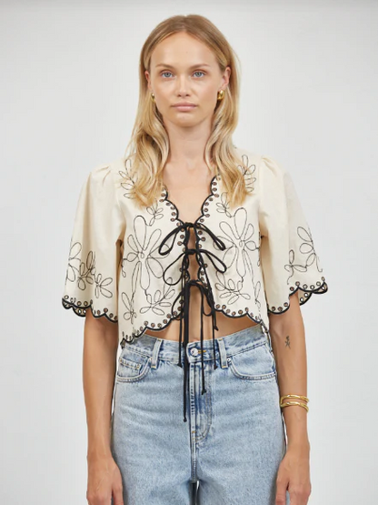 A.REN ARDENNES TIE TOP TAUPE 