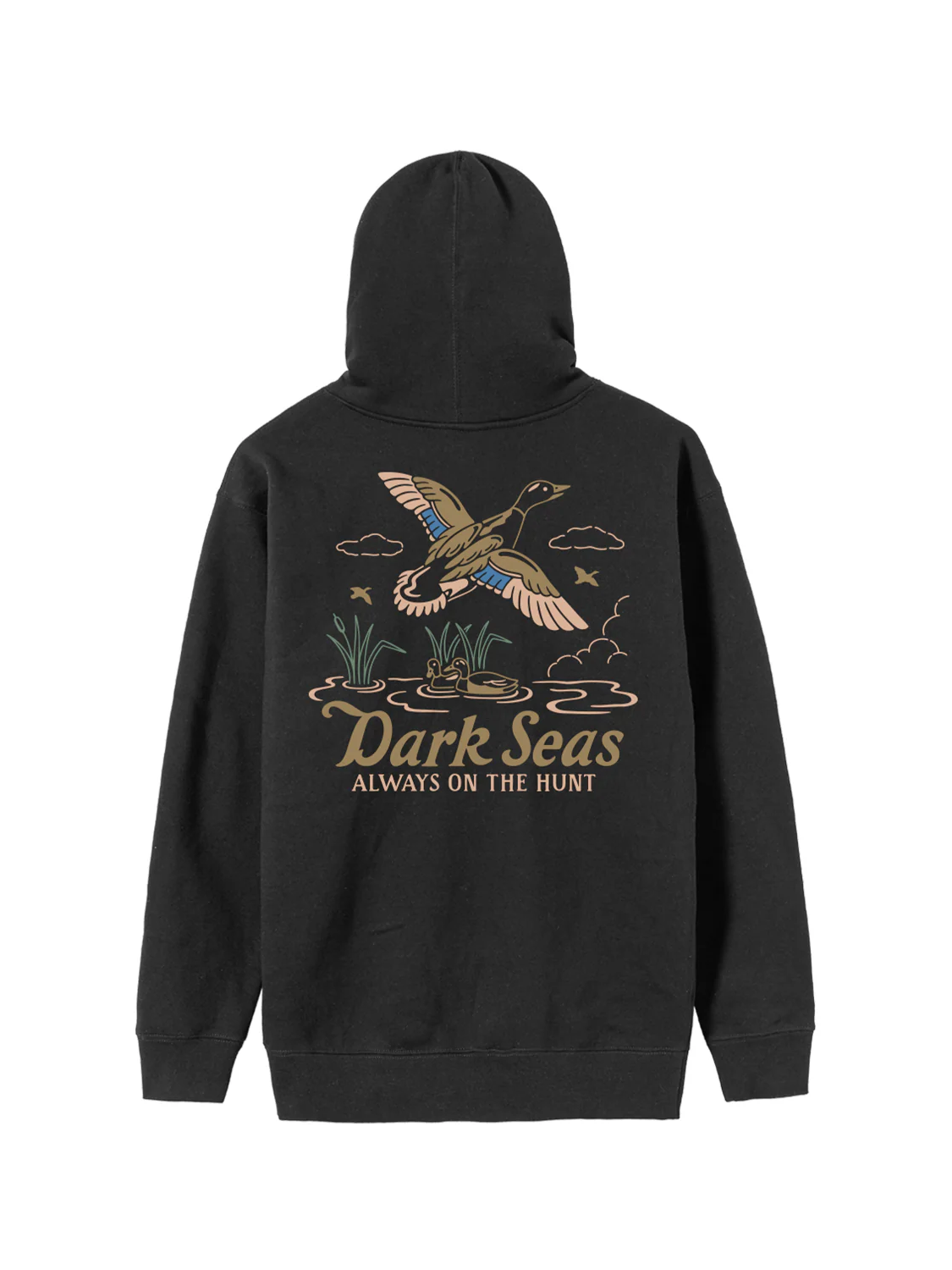 DARK SEAS LAGOON PULLOVER HOOD ASPHALT 