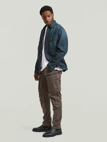 G-STAR ROVIC ZIP 3D REGULAR TAPERED PANT JAVA/ELEPHANT SKIN