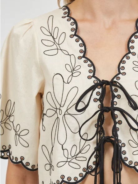 A.REN ARDENNES TIE TOP TAUPE 