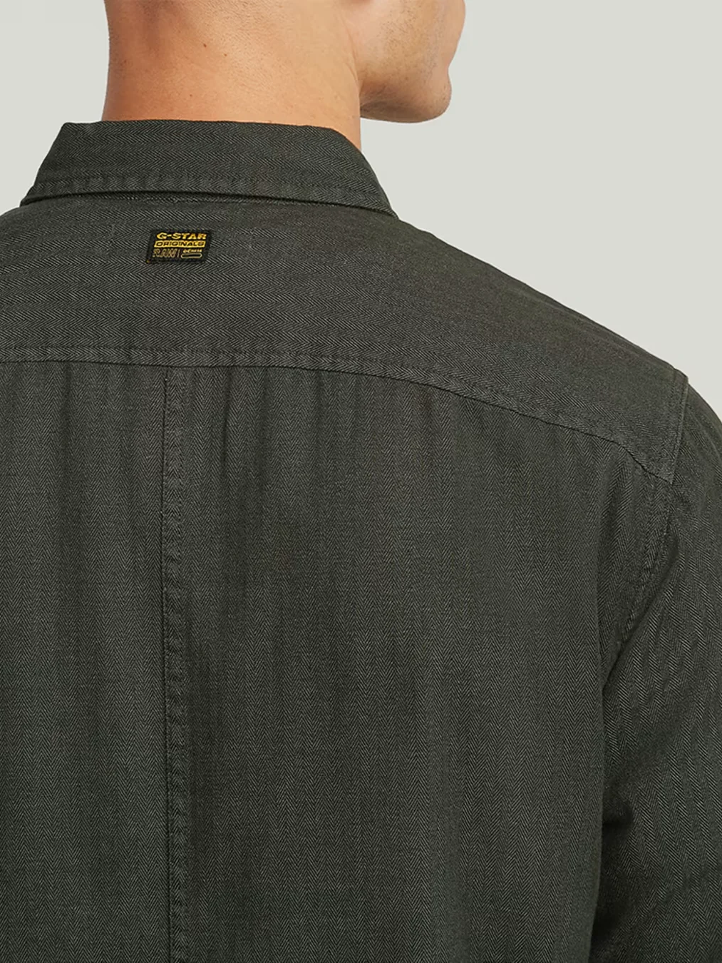 G-STAR PANELED POCKET REGULAR SHIRT ASFALT GREY 