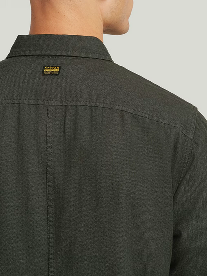 G-STAR PANELED POCKET REGULAR SHIRT ASFALT GREY 