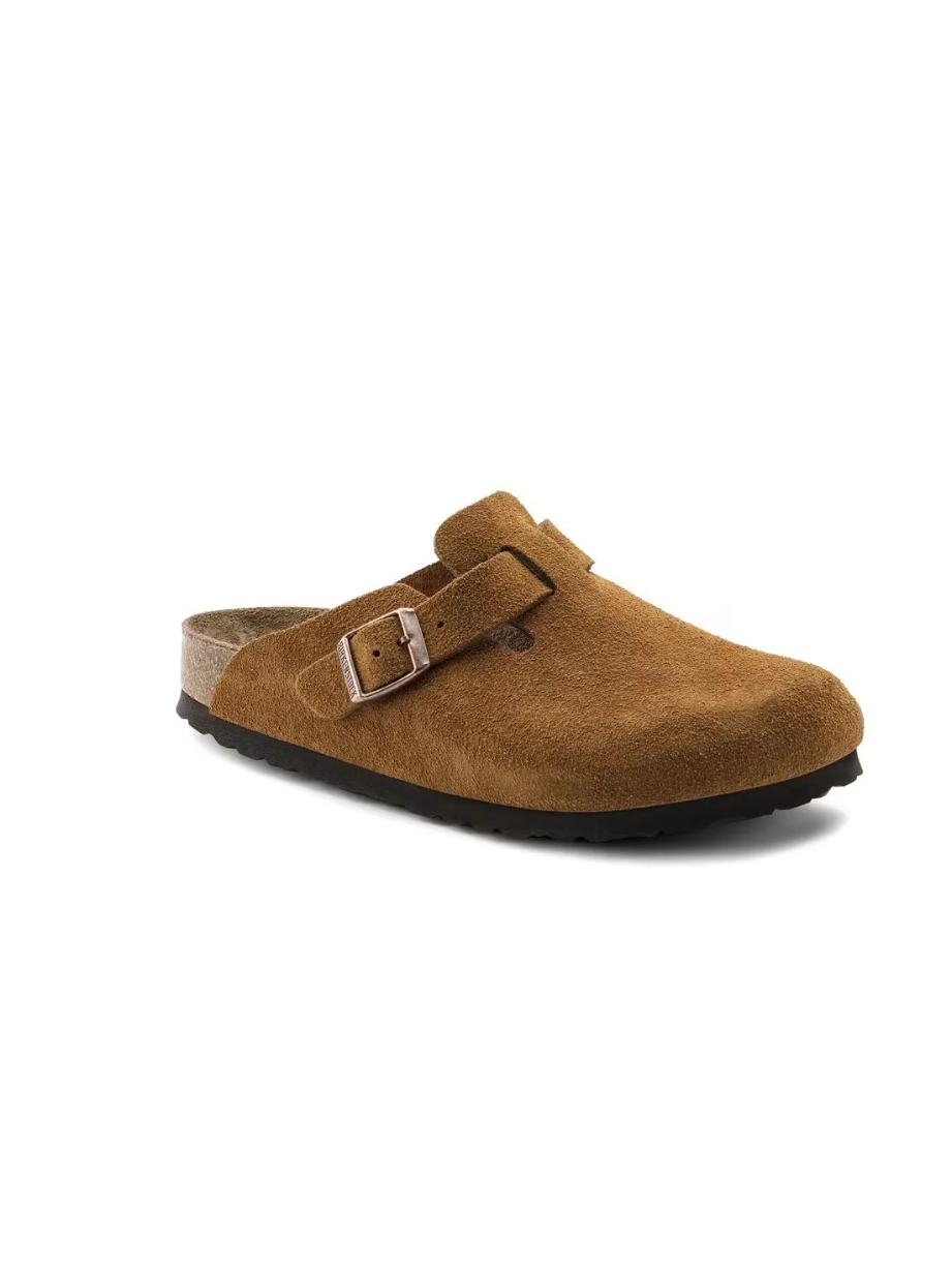 BIRKENSTOCK BOSTON SFB MINK SUEDE LEATHER 