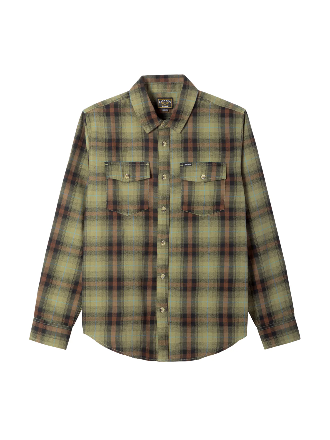 DARK SEAS ARROWHEAD FLANNEL GREEN/BLACK 