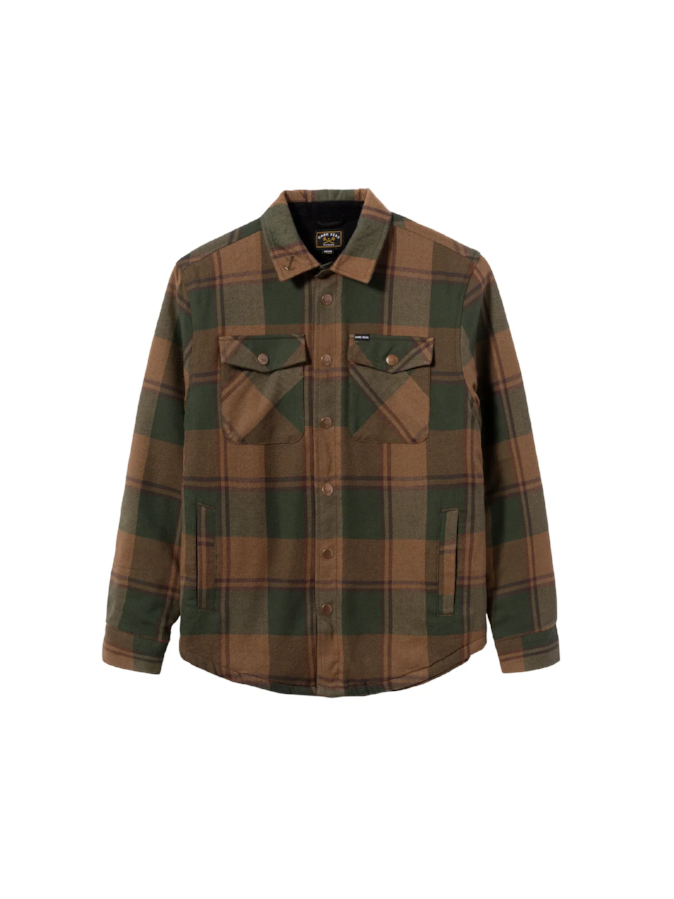 DARK SEAS BARRACKS FLANNEL JACKET GREEN 