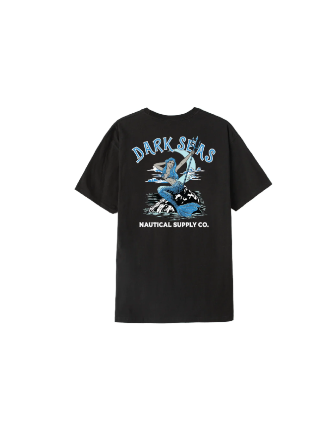 DARK SEAS DOCKSIDE BASIC POCKET T-SHIRT BLACK