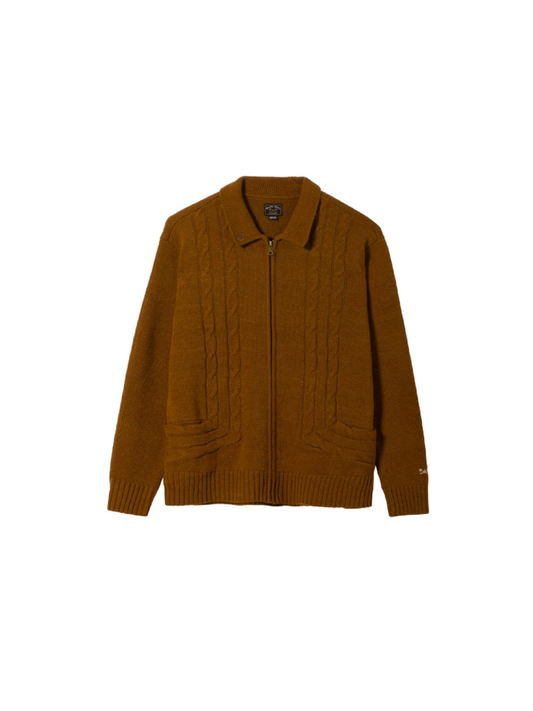 DARK SEAS LOMITA SWEATER BROWN 