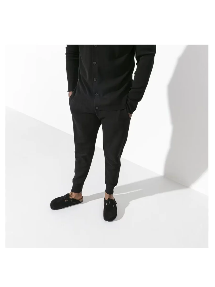 BIRKENSTOCK BOSTON SFB BLACK SUEDE LEATHER 