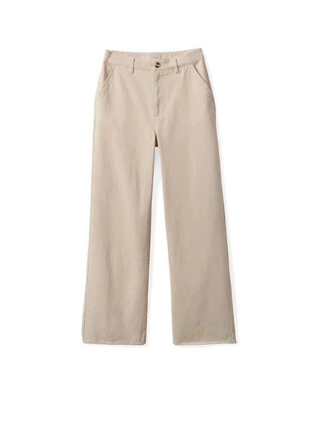 BRIXTON VICTORY WIDE LEG PANT NATURAL/NATURAL