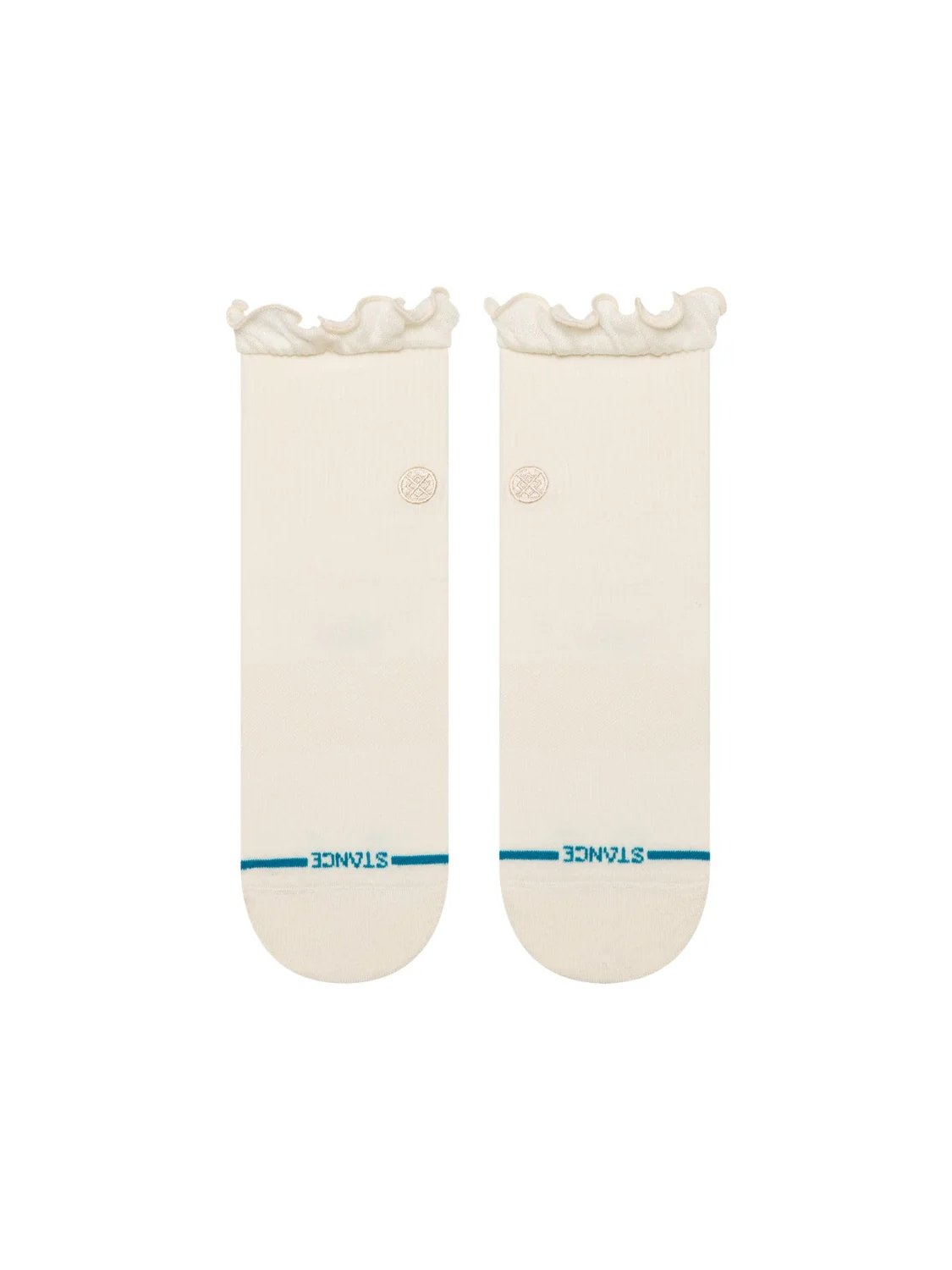 STANCE RUFFLE ICON QTR SOCKS IVORY 