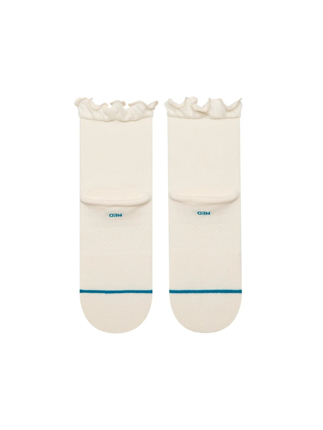STANCE RUFFLE ICON QTR SOCKS IVORY 