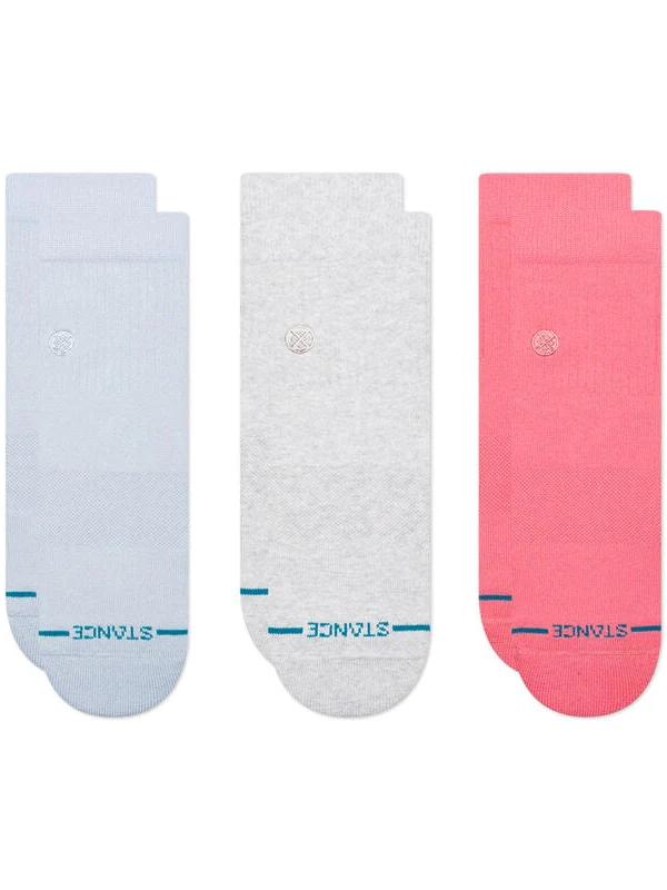 STANCE W ICON QUARTER SOCKS  3PK PERIWINKLE 