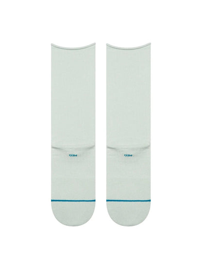 STANCE ROLLED SOLID CREW SOCKS PALE BLUE