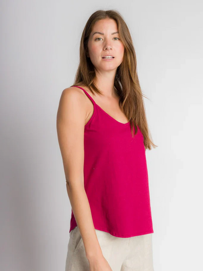 ABLY CAMI KNIT CAMISOLE BEET RED 