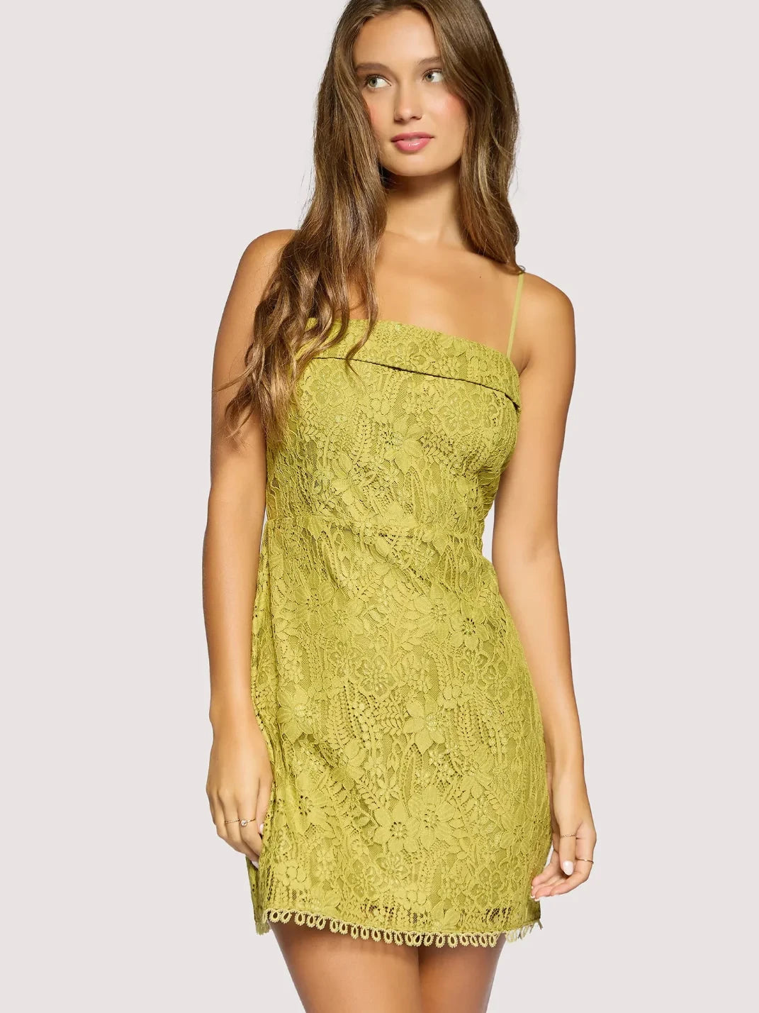 L+W SERAFINA MINI DRESS GREEN 