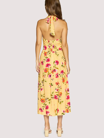 L+W SUMMER SPRITZ MAXI DRESS MARIGOLD 