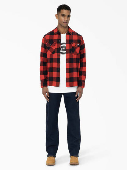 DICKIES SACRAMENTO SHIRT RED PLAID 