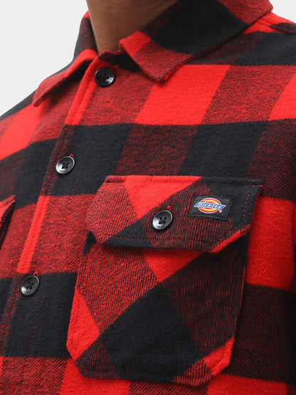 DICKIES SACRAMENTO SHIRT RED PLAID 