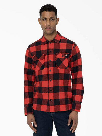 DICKIES SACRAMENTO SHIRT RED PLAID 