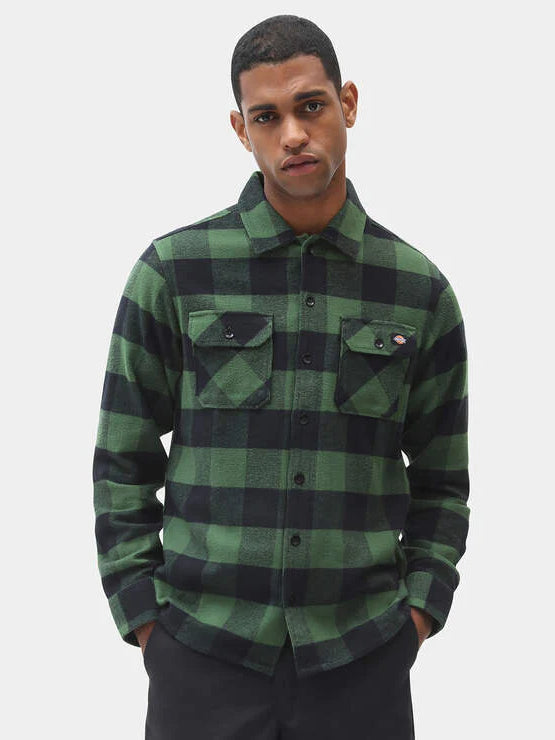 DICKIES SACRAMENTO SHIRT GREEN PLAID 