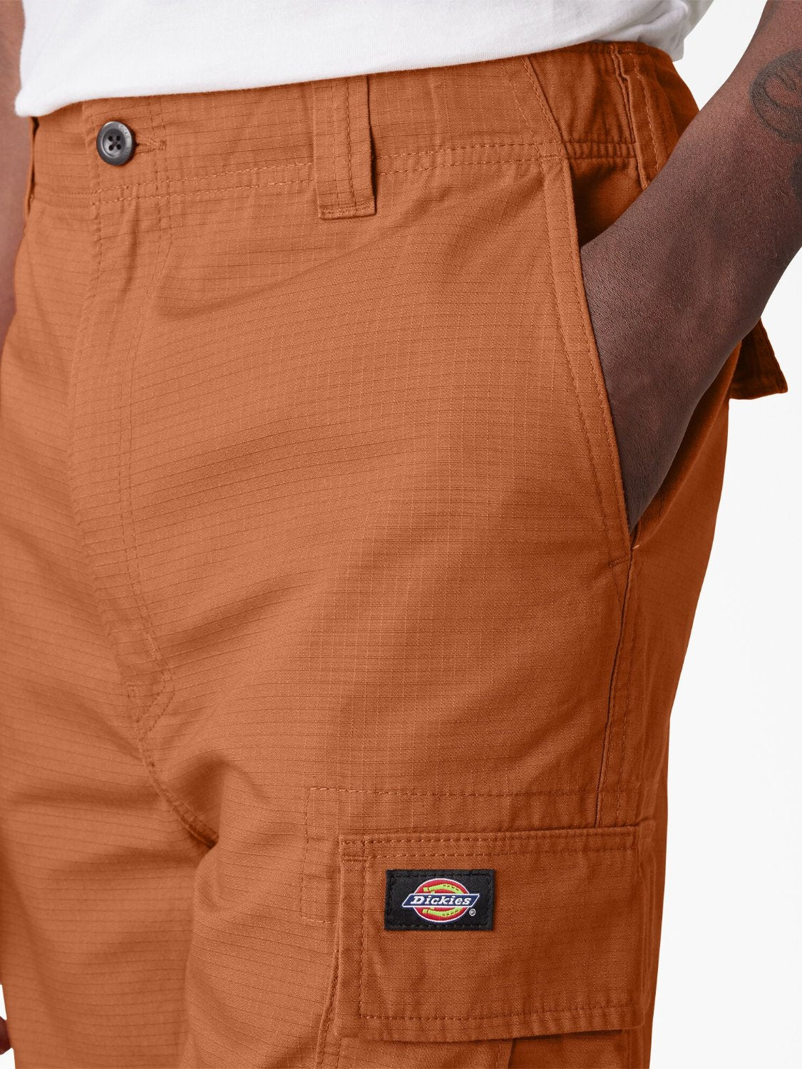 DICKIES EAGLE BEND RELAXED FIT DOUBLE KNEE CARGO PANT BOMBAY BROWN