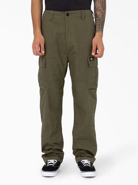 DICKIES EAGLE BEND RELAXED FIT DOUBLE KNEE CARGO PANT MILITARY GREEN 