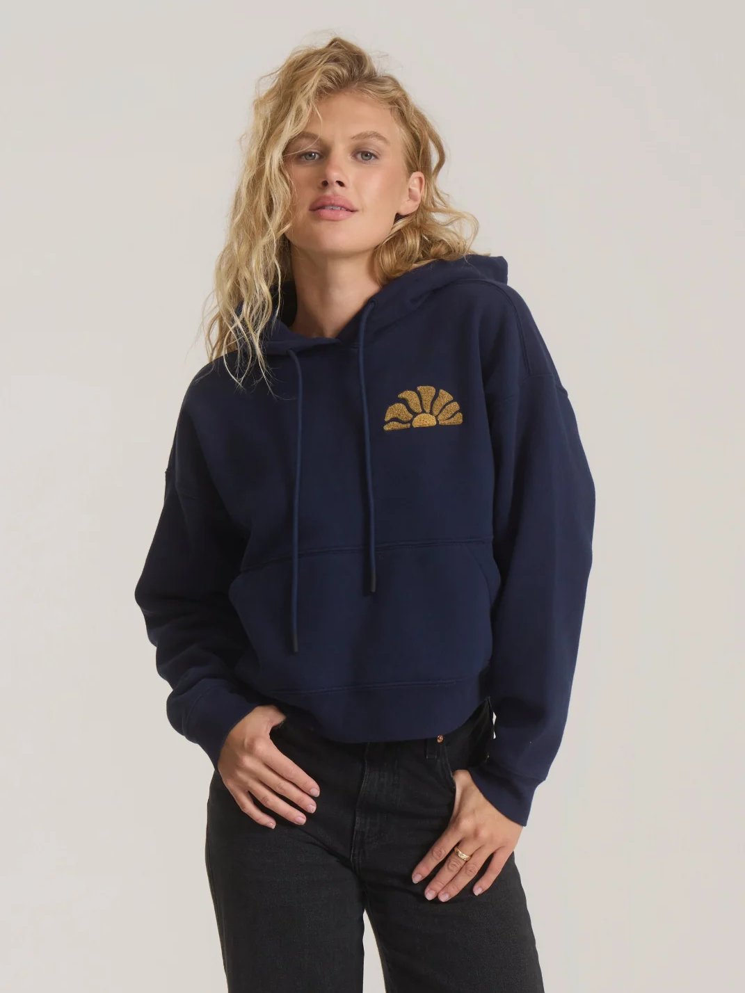 ROARK PORT HOODIE DEEP NAVY 