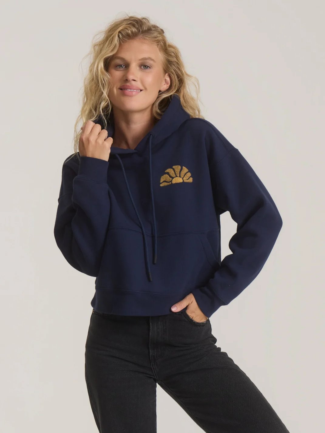 ROARK PORT HOODIE DEEP NAVY 