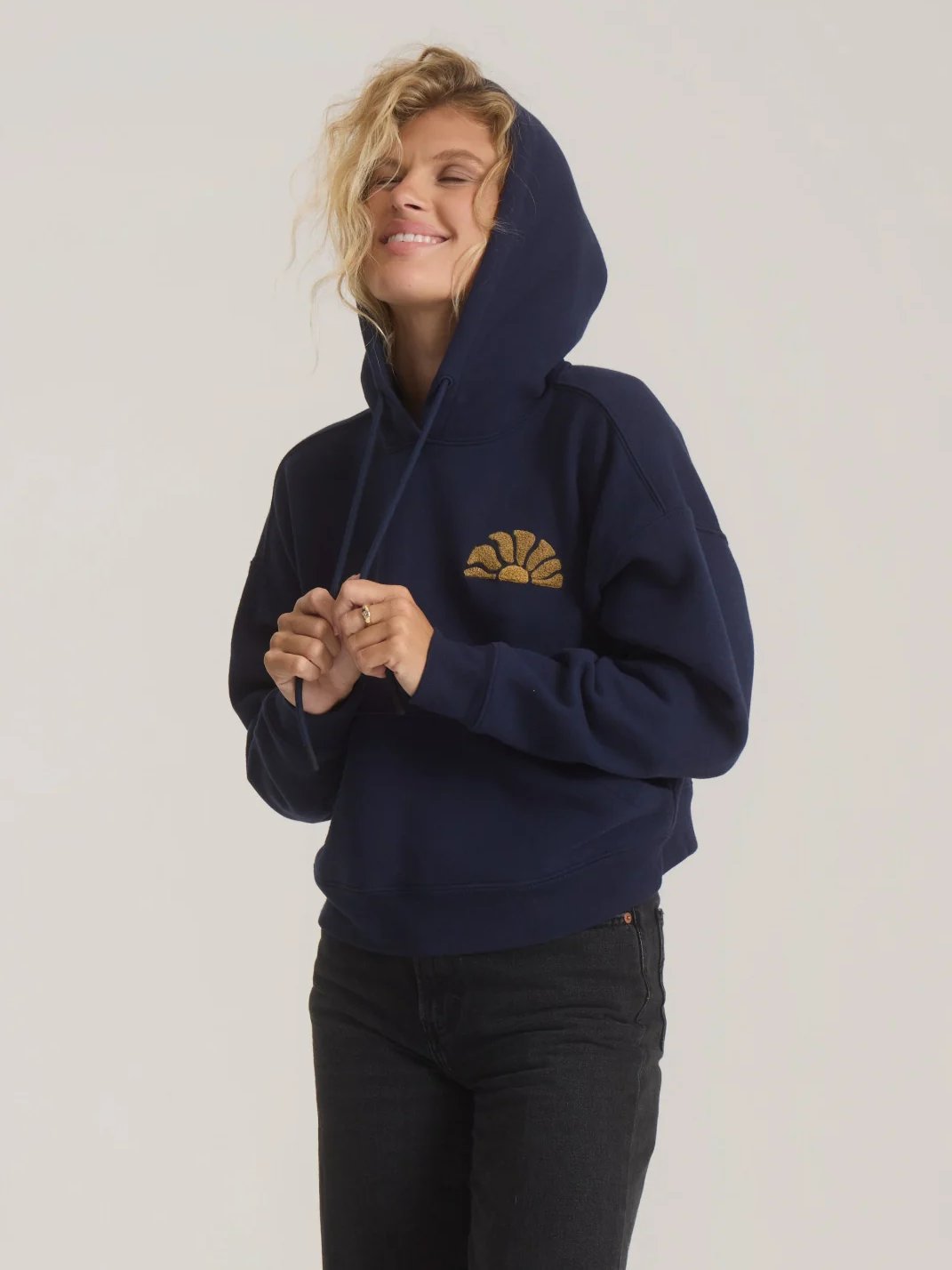 ROARK PORT HOODIE DEEP NAVY 
