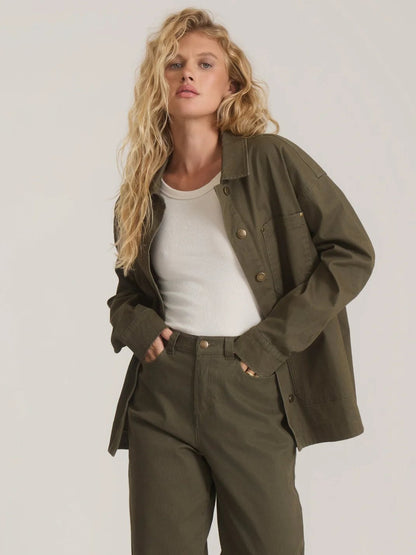 ROARK HWY 1 BEDFORD CHORE JACKET MILITARY 