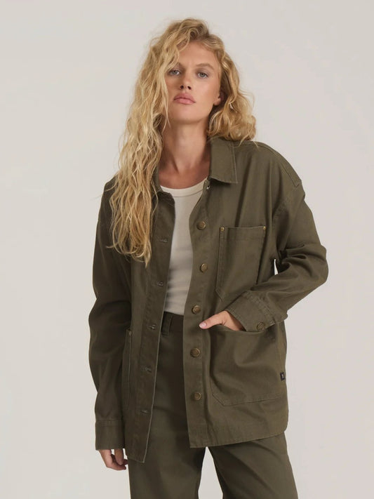 ROARK HWY 1 BEDFORD CHORE JACKET MILITARY 