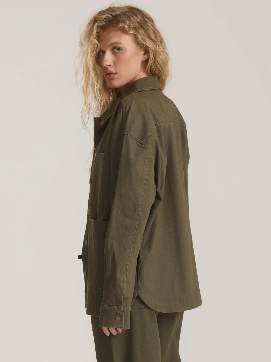 ROARK HWY 1 BEDFORD CHORE JACKET MILITARY 