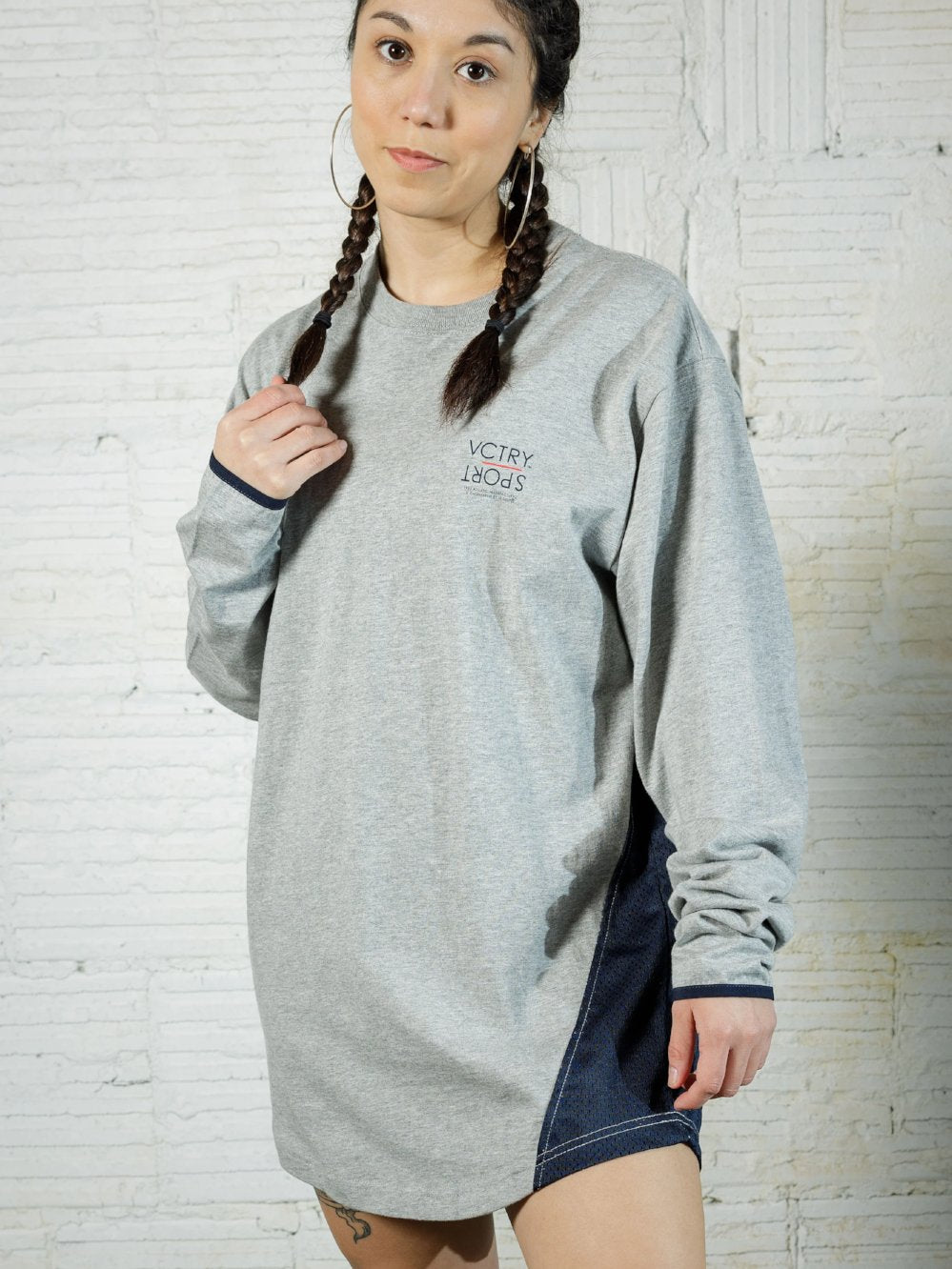 10 DEEP SUMMIT TECH L/S LIGHT GREY MARLE