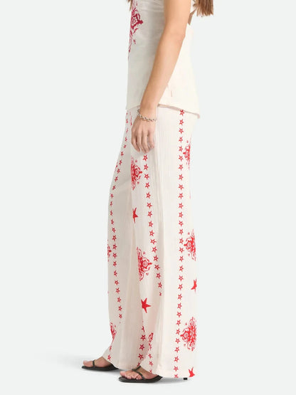 BRIXTON LOLA LOUNGE PANT OFF WHITE TILE 