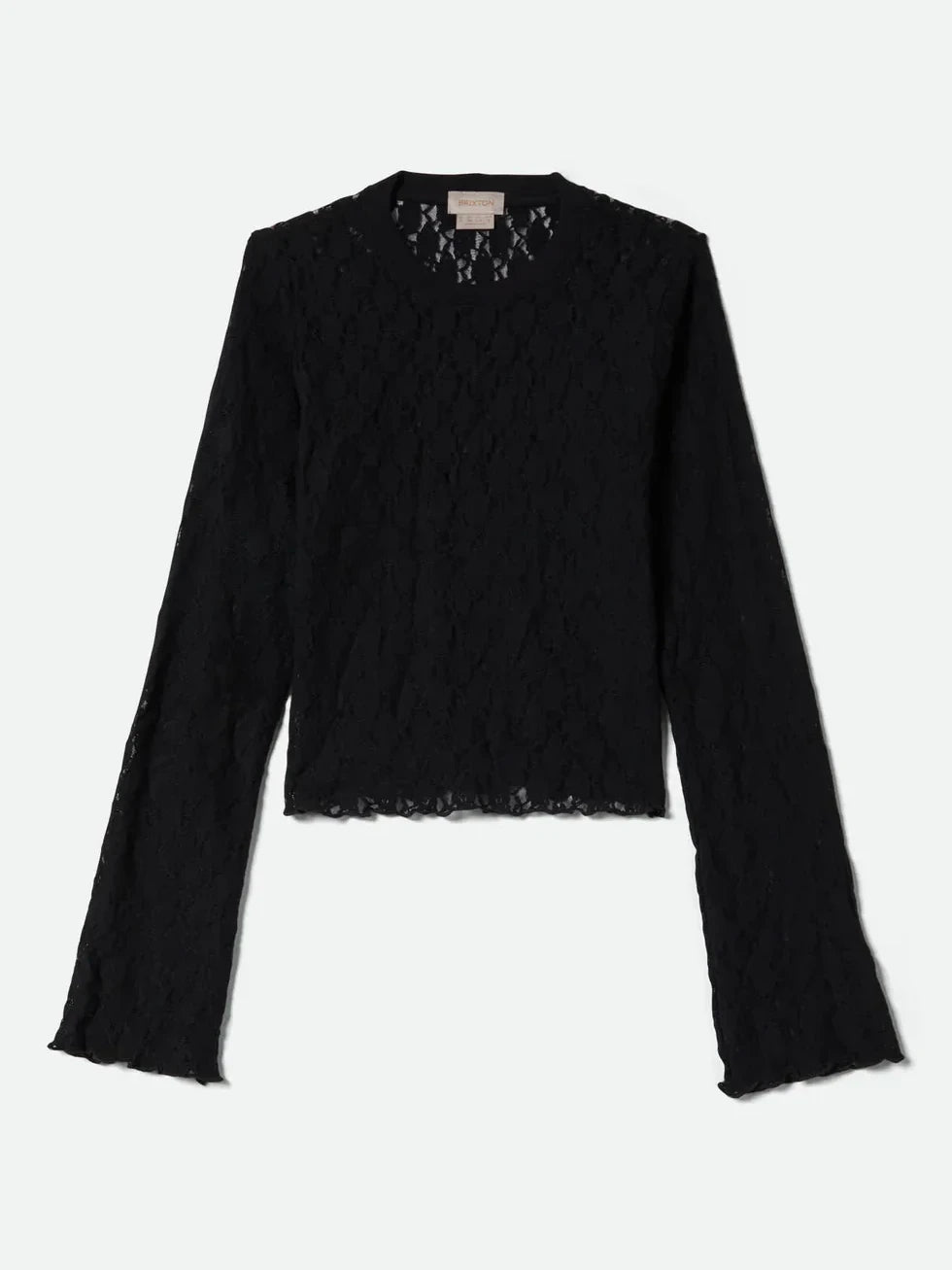 BRIXTON DOLLY SLIM LS KNIT TOP BLACK 