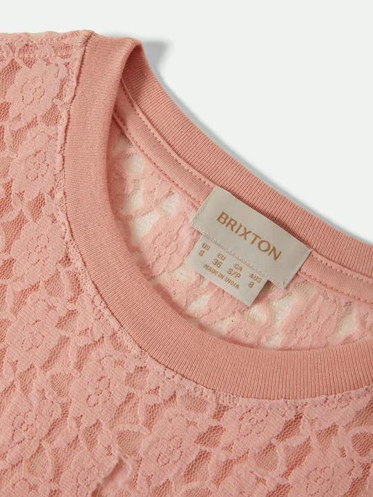 BRIXTON DOLLY SLIM L/S KNIT TOP MELLOW ROSE