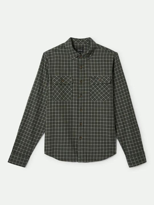 BRIXTON BOWERY LW ULTRA FLANNEL IVYGREEN/WHITE CAP