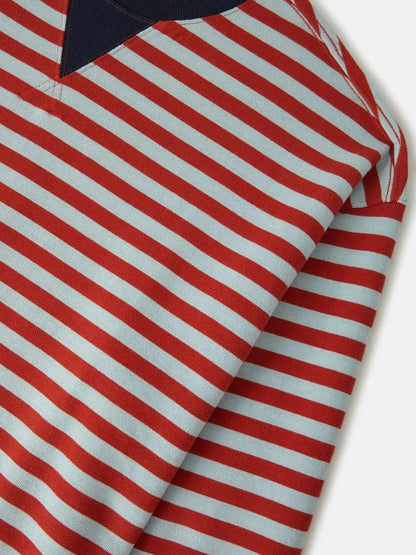 BRIXTON RETRO LONG SLEEVE CREW SEAGRASS/RUST 
