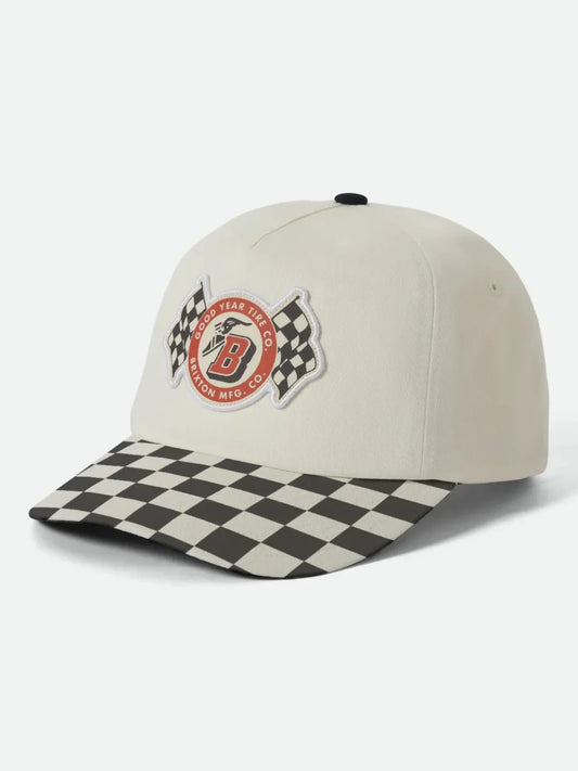 BRIXTON GOODYEAR SPEEDWAY SNAPBACK OFF WHITE 