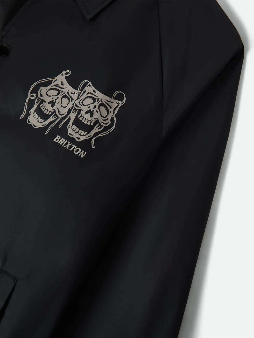 BRIXTON WATCHMAN LIGHTWEIGHT COACHES JACKET BLACK 