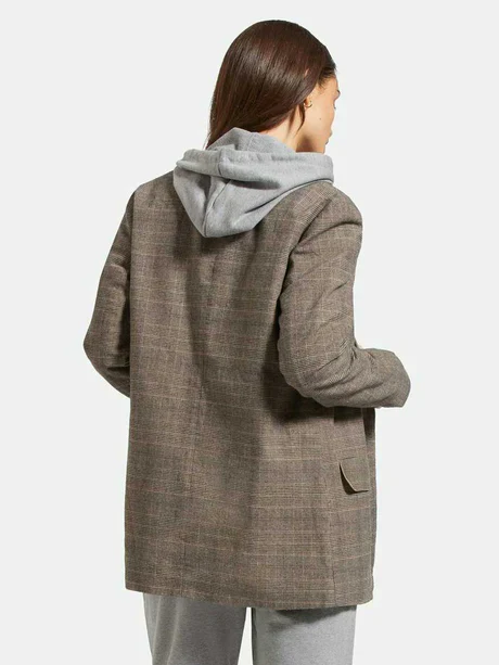 BRIXTON MANHATTAN BLAZER BROWN/CREAM HOUNDSTOOTH