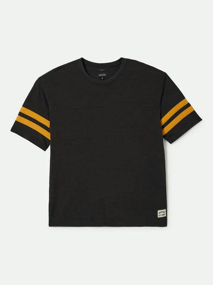 BRIXTON VINTAGE FOOTBALL MESH JERSEY WASHED BLACK