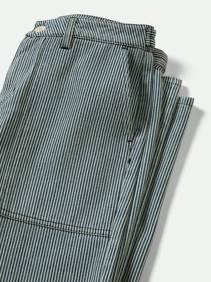 BRIXTON JANE UTILITY WIDE LEG PANT OFF WHITE/INDIGO 