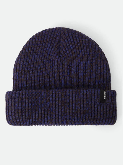BRIXTON CHUNKY HEIST BEANIE MARLED NAVY/CARAMEL 
